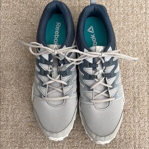 Reebok Gray Athletic Shoes with Breathable Mesh and Cushioned Sole